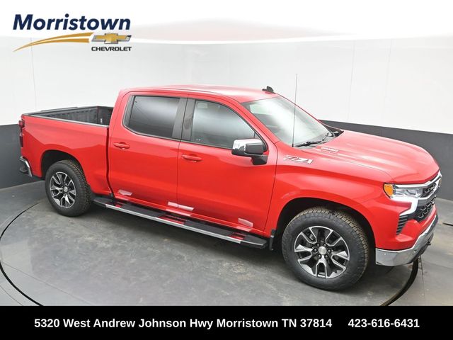 Red Hot 2024 Chevrolet Silverado 1500 LT Crew Cab 4WD Pickup Truck Four-Wheel Drive Automatic