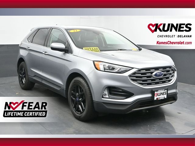 Silver Metallic 2021 Ford Edge SEL FWD SUV / Crossover Front-Wheel Drive 8-Speed Automatic