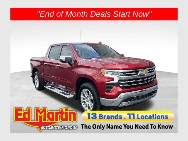 Radiant Red 2024 Chevrolet Silverado 1500 Pickup Truck Four-Wheel Drive Automatic