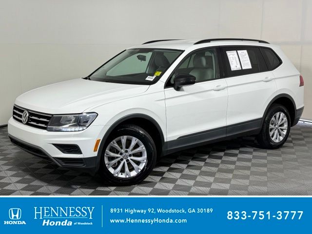Pure White 2020 Volkswagen Tiguan SUV / Crossover Front-Wheel Drive 8-Speed Automatic