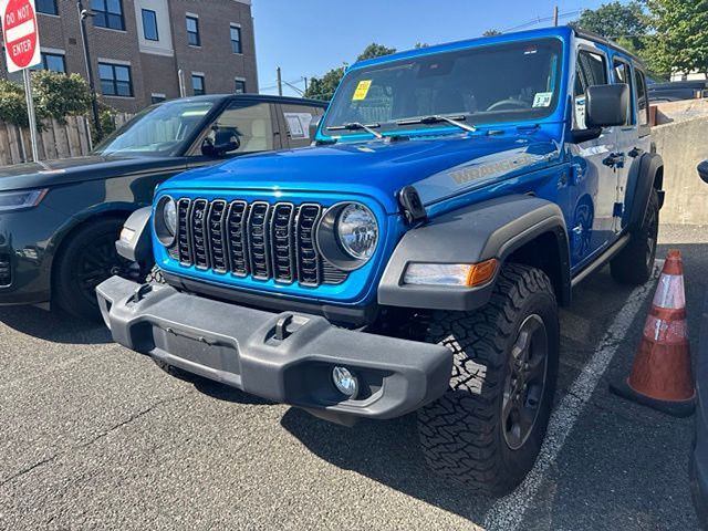 Hydro Blue Pearl Coat 2024 Jeep Wrangler SUV / Crossover Four-Wheel Drive 8-Speed Automatic