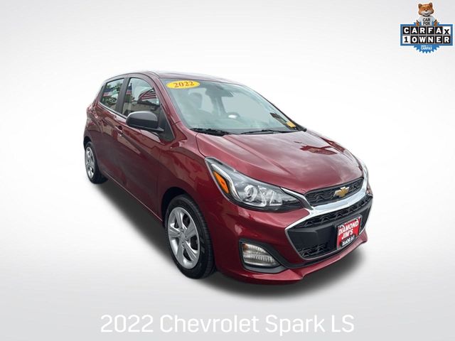 Red (Crimson Metallic) 2022 Chevrolet Spark Hatchback Front-Wheel Drive Continuously Variable Transmission