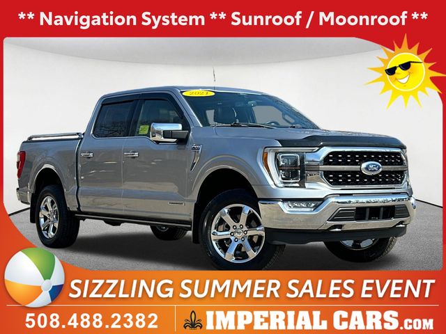 Iconic Silver Metallic 2021 Ford F-150 King Ranch SuperCrew 4WD Pickup Truck Four-Wheel Drive Automatic