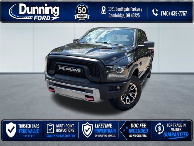 Brilliant Black Crystal Pearlcoat 2018 RAM 1500 Pickup Truck Four-Wheel Drive 8-Speed Automatic