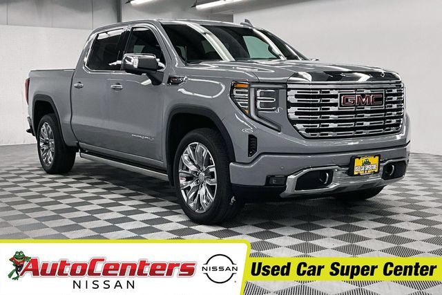 Thunderstorm Gray 2025 GMC Sierra 1500 Denali Crew Cab 4WD Pickup Truck Four-Wheel Drive 10-Speed Automatic