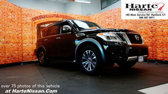 Super Black 2018 Nissan Armada SL 4WD SUV / Crossover Four-Wheel Drive 7-Speed Automatic