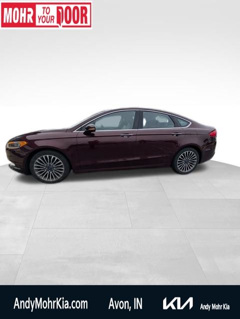 Red (Burgundy) 2017 Ford Fusion Sedan Front-Wheel Drive 6-Speed Automatic