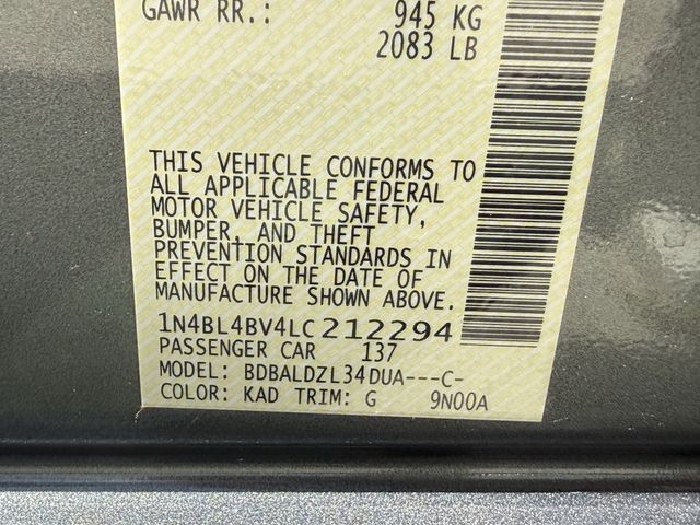 2020 Nissan Altima 2.5 S Gray at Emmons Autoplex