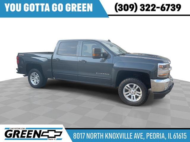 Gray (Graphite Metallic) 2017 Chevrolet Silverado 1500 LT Crew Cab 4WD Pickup Truck Four-Wheel Drive 6-Speed Automatic Overdrive