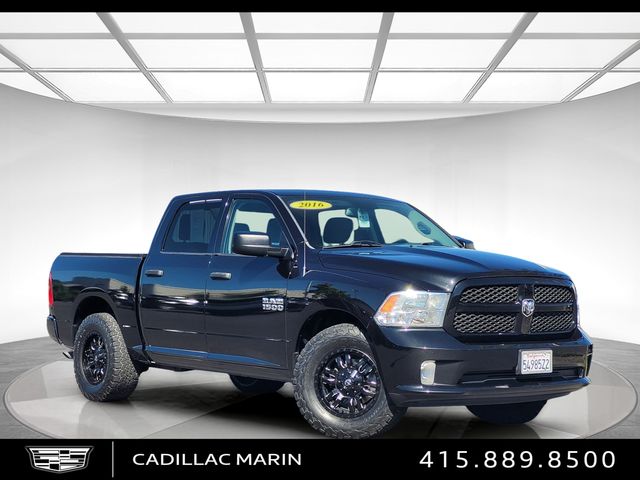 Brilliant Black Crystal Pearlcoat 2016 RAM 1500 Express Crew Cab RWD Pickup Truck 4X2 8-Speed Automatic