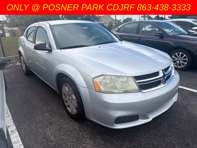 Bright Silver Metallic 2012 Dodge Avenger Sedan Front-Wheel Drive 4-Speed Automatic