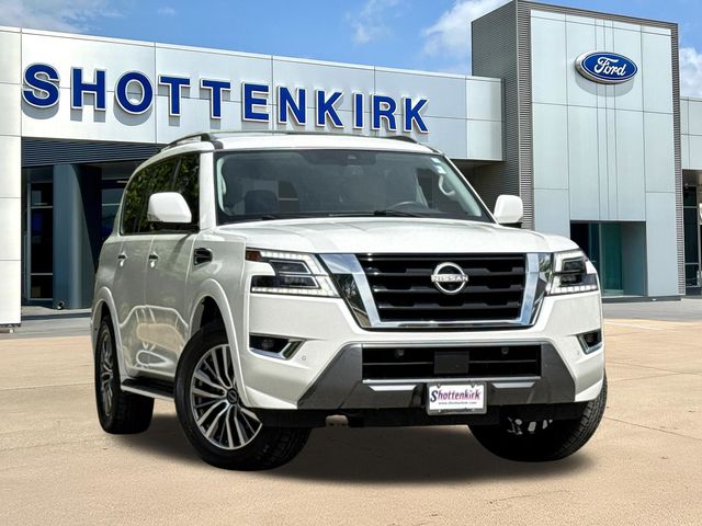 Aspen White Tricoat 2023 Nissan Armada SUV / Crossover 4X2 7-Speed Automatic