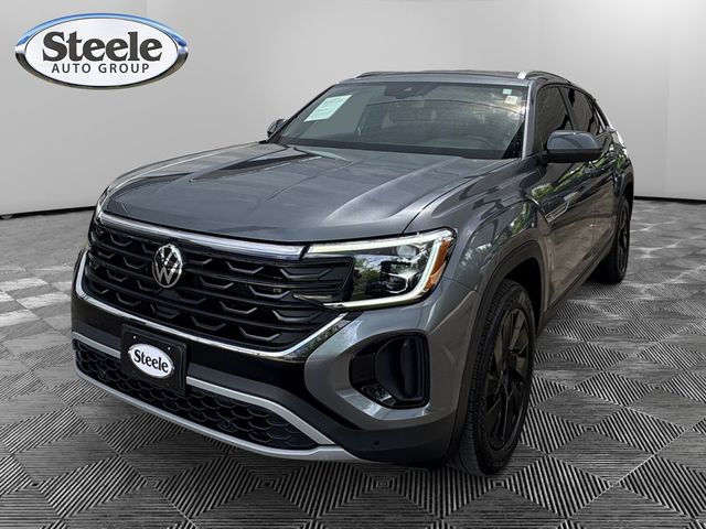 Platinum Gray Metallic 2024 Volkswagen Atlas Cross Sport SE FWD with Technology SUV / Crossover Front-Wheel Drive 8-Speed Automatic