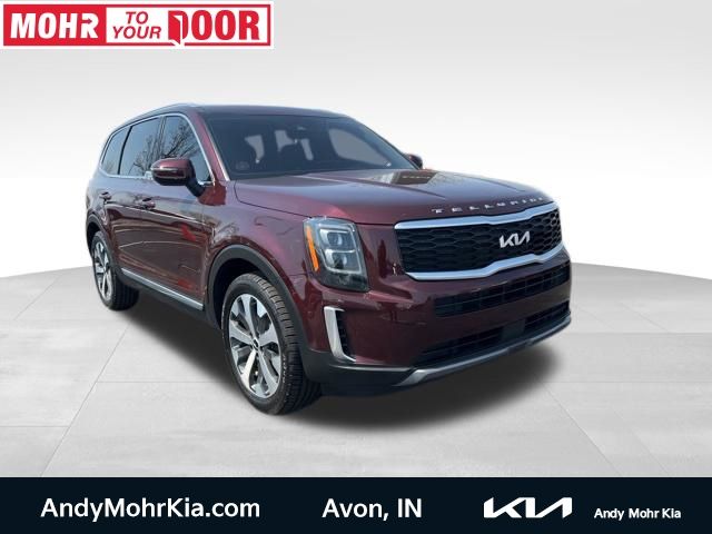 Red (Sangria) 2022 Kia Telluride EX FWD SUV / Crossover Front-Wheel Drive 8-Speed Automatic