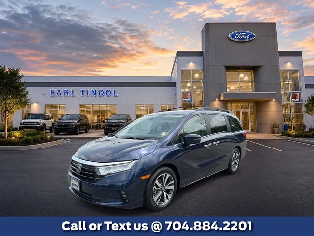 Blue 2021 Honda Odyssey Minivan Front-Wheel Drive Automatic
