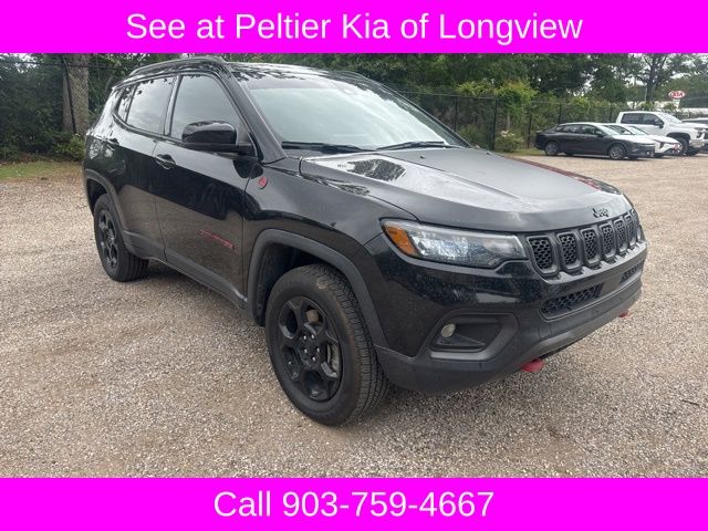 Diamond Black Crystal Pearlcoat 2023 Jeep Compass SUV / Crossover Four-Wheel Drive 8-Speed Automatic