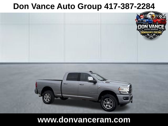 Billet Silver Metallic Clearcoat 2024 RAM 2500 Laramie Crew Cab 4WD Pickup Truck Four-Wheel Drive 6-Speed Automatic
