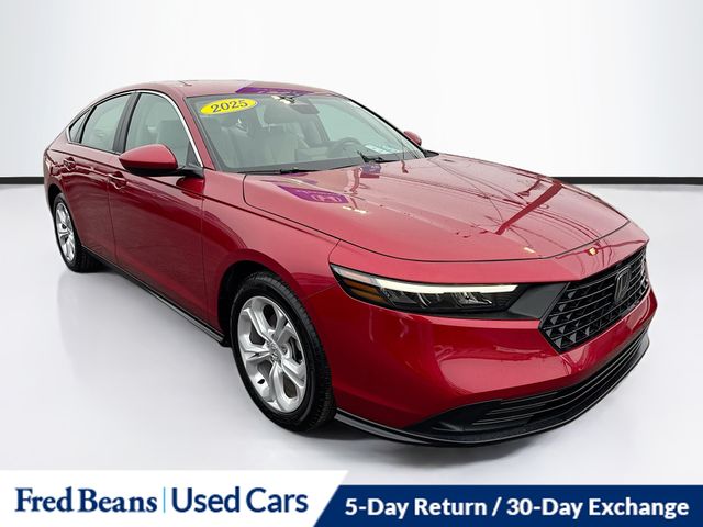 Radiant Red Metallic 2025 Honda Accord LX FWD Sedan Front-Wheel Drive Continuously Variable Transmission