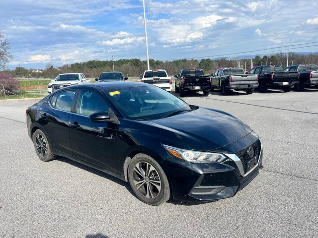 Super Black 2021 Nissan Sentra SV FWD Sedan Front-Wheel Drive Continuously Variable Transmission
