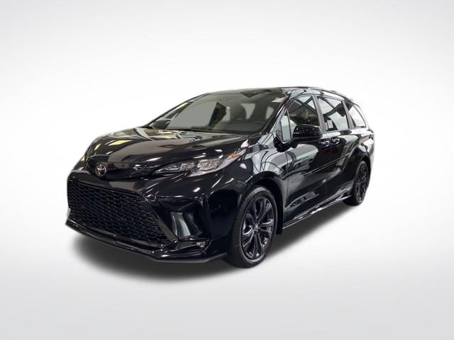 Midnight Black 2026 Toyota Sienna Minivan Front-Wheel Drive Continuously Variable Transmission