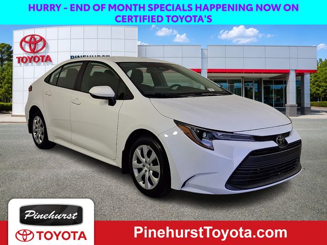 White 2025 Toyota Corolla Sedan Front-Wheel Drive Continuously Variable Transmission