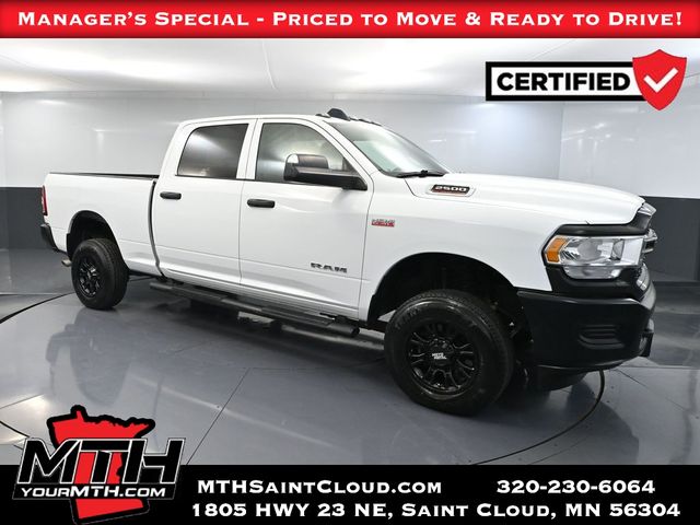 Bright White Clearcoat 2022 RAM 2500 Tradesman Crew Cab 4WD Pickup Truck Four-Wheel Drive 8-Speed Automatic
