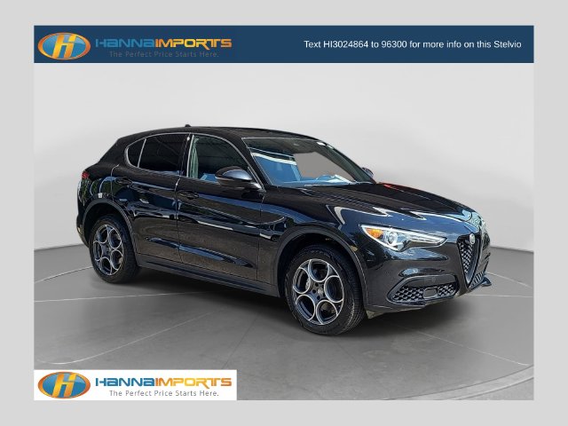 Vulcano Black Metallic 2023 Alfa Romeo Stelvio SUV / Crossover Rear-Wheel Drive 8-Speed Automatic