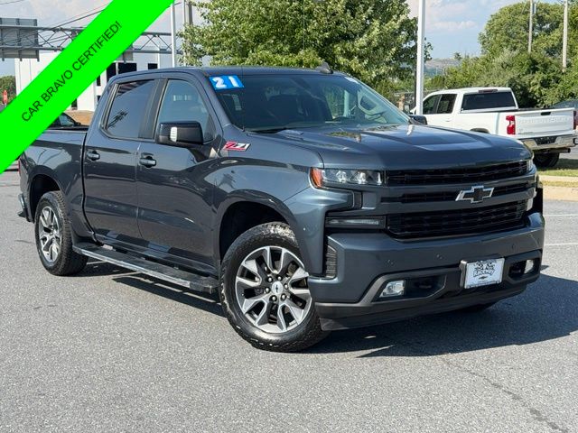 Shadow Gray Metallic 2021 Chevrolet Silverado 1500 Pickup Truck Four-Wheel Drive Automatic