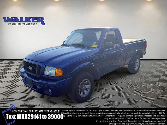 Black Clearcoat 2004 Ford Ranger Pickup Truck Rear-Wheel Drive 5-Speed Automatic