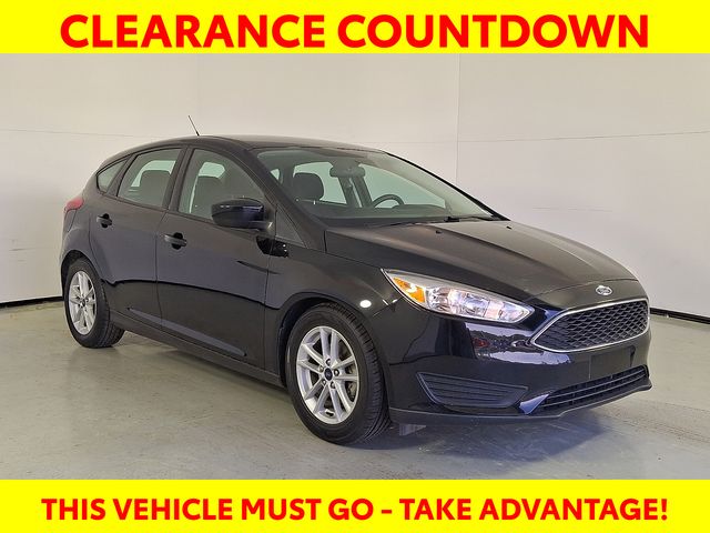 Black 2018 Ford Focus SE Hatchback Hatchback Front-Wheel Drive 6-Speed Automatic