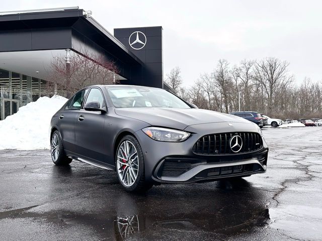 Gray 2026 Mercedes-Benz C-Class Sedan All-Wheel Drive 9-Speed Automatic