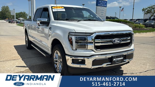 White Metallic 2025 Ford F-150 Pickup Truck Four-Wheel Drive Automatic