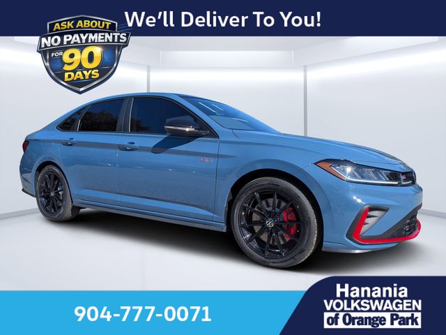 Blue 2026 Volkswagen Jetta GLI Sedan Front-Wheel Drive 7-Speed Dual Clutch