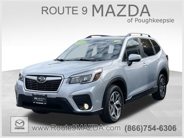 Ice Silver Metallic 2021 Subaru Forester Premium Crossover AWD SUV / Crossover All-Wheel Drive Continuously Variable Transmission