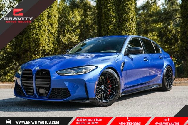 Portimao Blue Metallic 2022 BMW M3 Sedan Rear-Wheel Drive 8-Speed Automatic