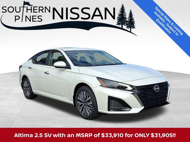 Pearl White Tricoat 2025 Nissan Altima Sedan All-Wheel Drive Continuously Variable Transmission