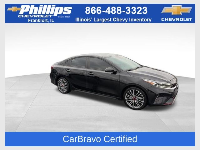 Aurora Black Pearl 2022 Kia Forte GT FWD Sedan Front-Wheel Drive 7-Speed Automatic