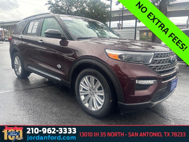 Red (Burgundy Velvet Tinted Clearcoat) 2022 Ford Explorer SUV / Crossover Rear-Wheel Drive Automatic
