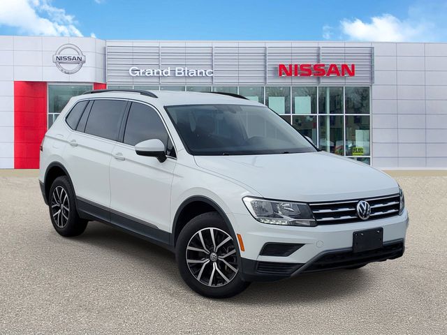 Pure White 2021 Volkswagen Tiguan SE 4Motion SUV / Crossover All-Wheel Drive 8-Speed Automatic