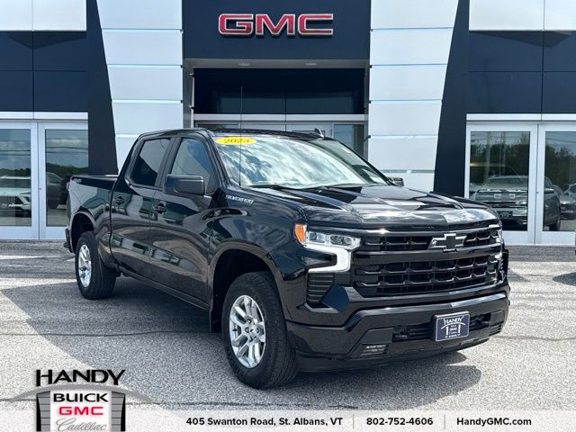 Black 2023 Chevrolet Silverado 1500 Pickup Truck Four-Wheel Drive Automatic