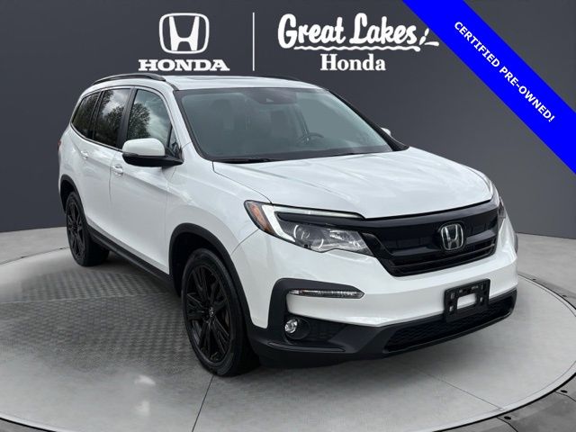 Platinum White Pearl 2022 Honda Pilot SE AWD SUV / Crossover All-Wheel Drive 9-Speed Automatic