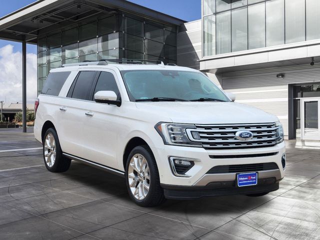 2018 White Platinum Metallic Tri-Coat Ford Expedition Max Limited RWD SUV