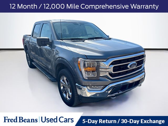 Gray 2021 Ford F-150 XLT SuperCrew 4WD Pickup Truck Four-Wheel Drive Automatic