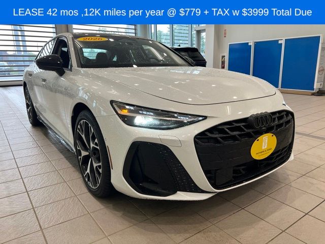 Glacier White 2026 Audi A6 Sedan All-Wheel Drive 7-Speed Automatic