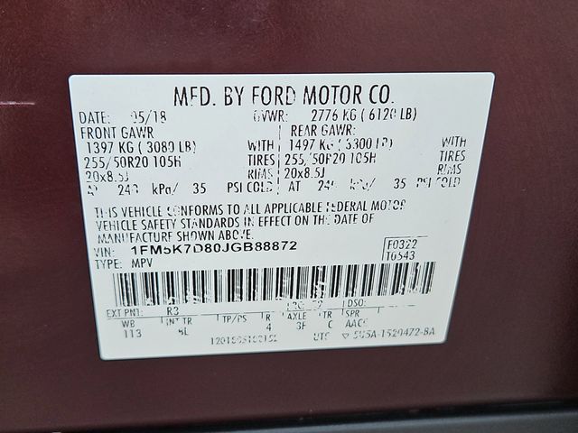 2018 Ford Explorer XLT Red at Texan Dodge Chrysler Jeep Ram