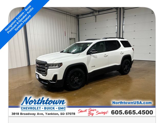 White 2021 GMC Acadia SUV / Crossover Four-Wheel Drive 9-Speed Automatic