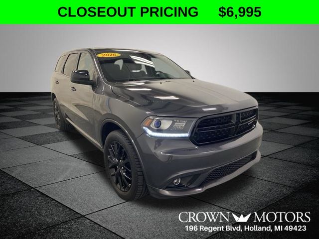 Crystal Metallic 2016 Dodge Durango SUV / Crossover All-Wheel Drive 8-Speed Automatic
