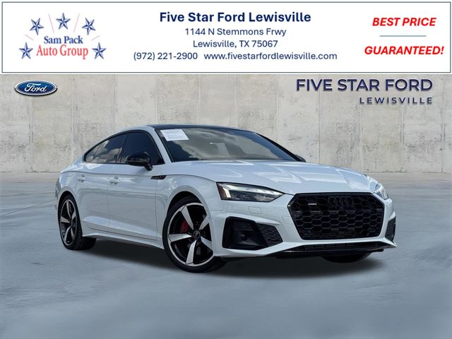 Glacier White 2023 Audi A5 Sportback quattro Prestige S Line 45 TFSI AWD Sedan All-Wheel Drive 7-Speed Automatic
