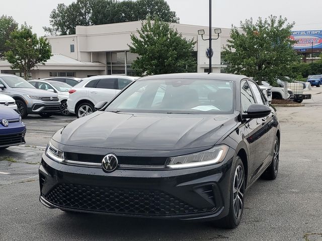 Deep Black Pearl 2025 Volkswagen Jetta Sedan Front-Wheel Drive 8-Speed Automatic
