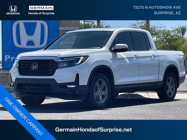 Platinum White Pearl 2023 Honda Ridgeline Pickup Truck All-Wheel Drive 9-Speed Automatic